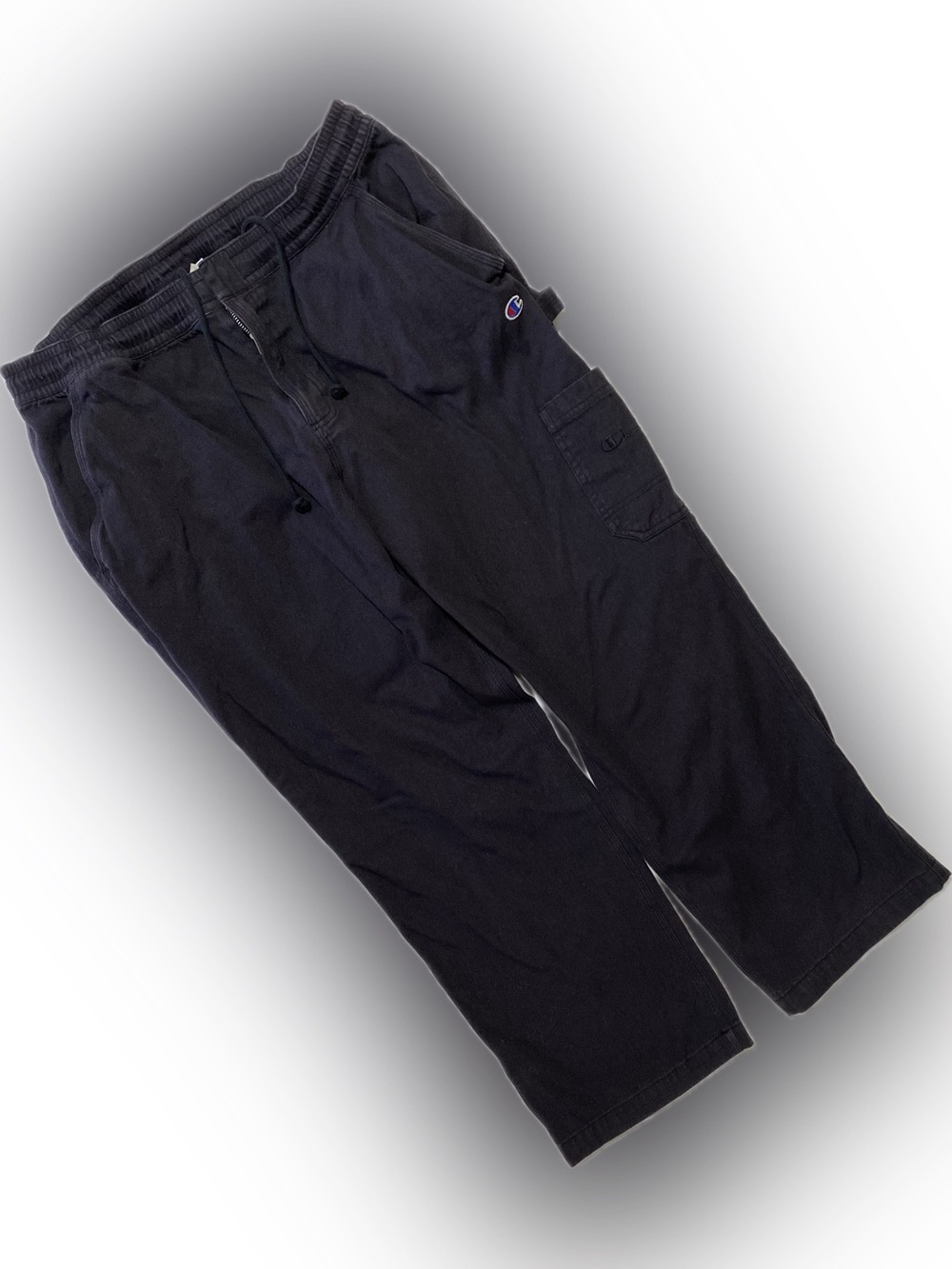 Champion Black Men's Cargo pants Swith Logo Tab